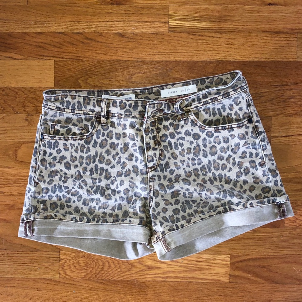 Pilcro Leopard Shorts